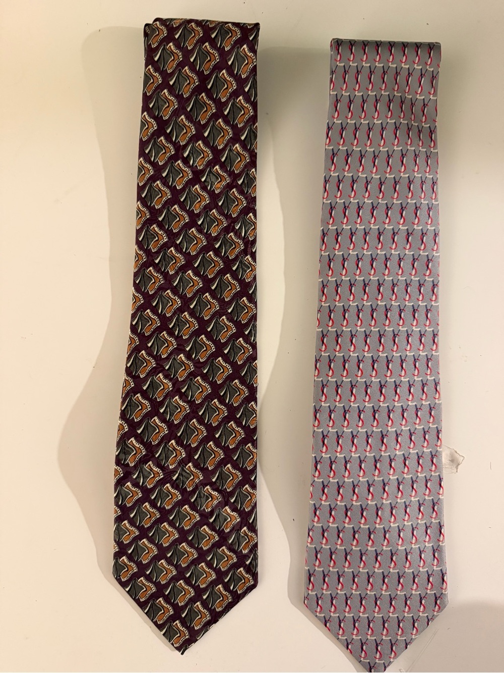 YSL and Dior luxury brand vintage neck ties - Picture 1 of 7